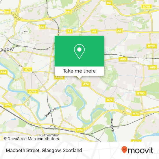 Macbeth Street, Glasgow map