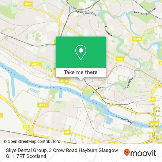 Skye Dental Group, 3 Crow Road Hayburn Glasgow G11 7RT map