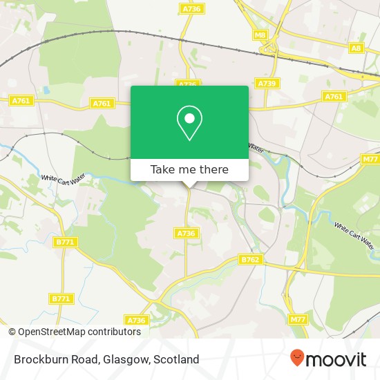 Brockburn Road, Glasgow map