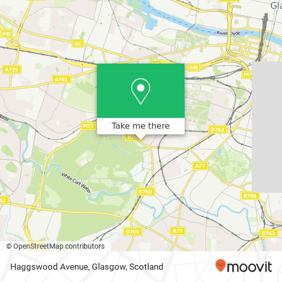 Haggswood Avenue, Glasgow map