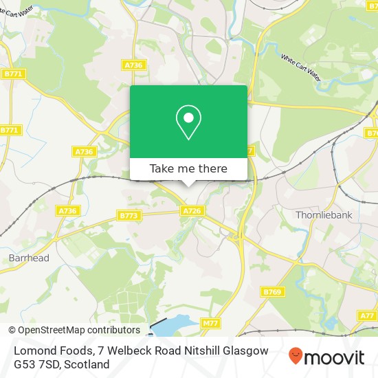 Lomond Foods, 7 Welbeck Road Nitshill Glasgow G53 7SD map