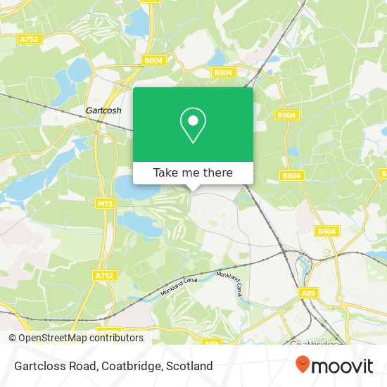 Gartcloss Road, Coatbridge map