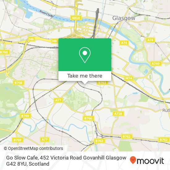 Go Slow Cafe, 452 Victoria Road Govanhill Glasgow G42 8YU map