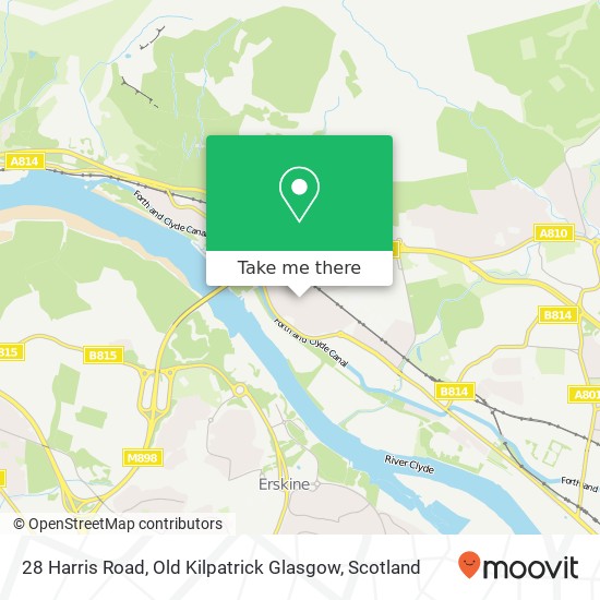 28 Harris Road, Old Kilpatrick Glasgow map