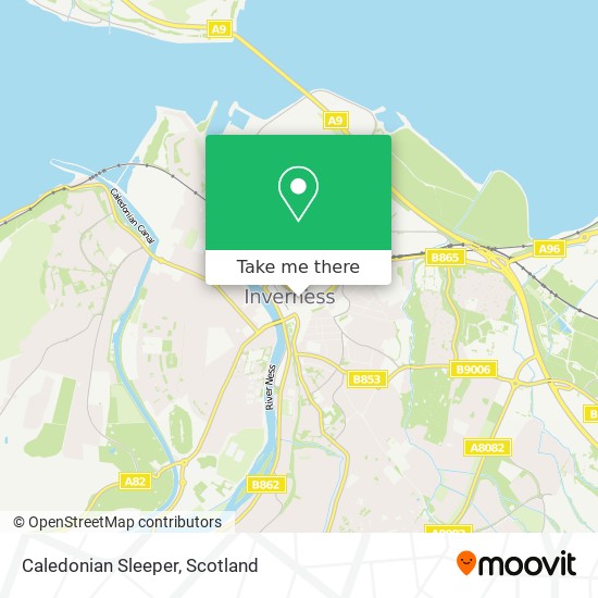 Caledonian Sleeper map