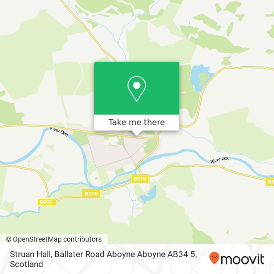 Struan Hall, Ballater Road Aboyne Aboyne AB34 5 map