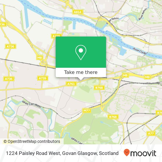 1224 Paisley Road West, Govan Glasgow map