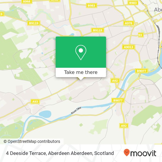 4 Deeside Terrace, Aberdeen Aberdeen map