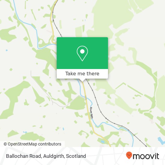 Ballochan Road, Auldgirth map