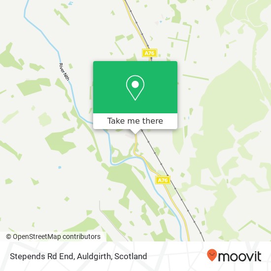 Stepends Rd End, Auldgirth map
