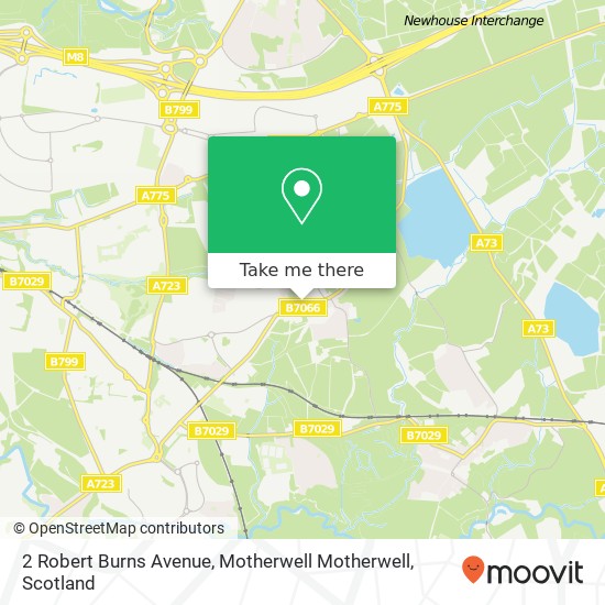 2 Robert Burns Avenue, Motherwell Motherwell map
