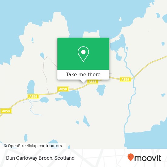 Dun Carloway Broch map