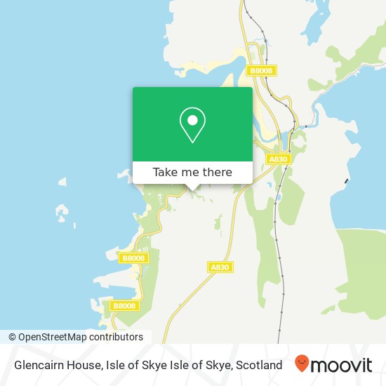 Glencairn House, Isle of Skye Isle of Skye map