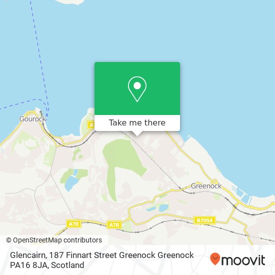 Glencairn, 187 Finnart Street Greenock Greenock PA16 8JA map
