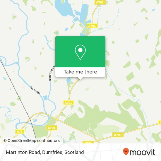 Martinton Road, Dumfries map