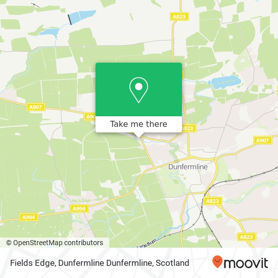 Fields Edge, Dunfermline Dunfermline map