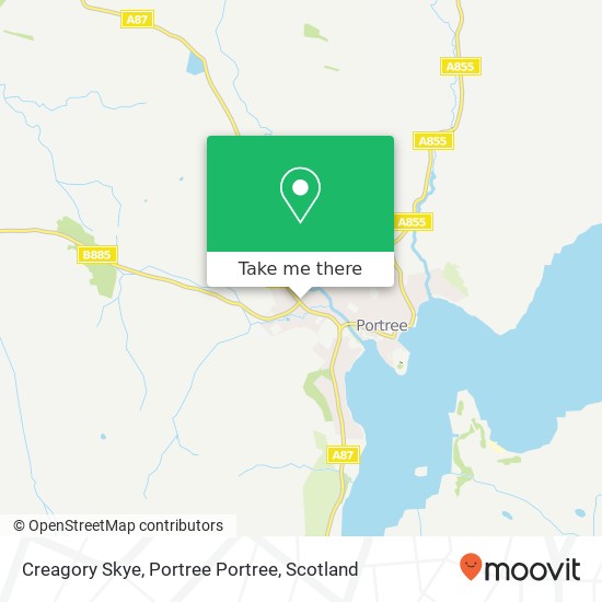 Creagory Skye, Portree Portree map