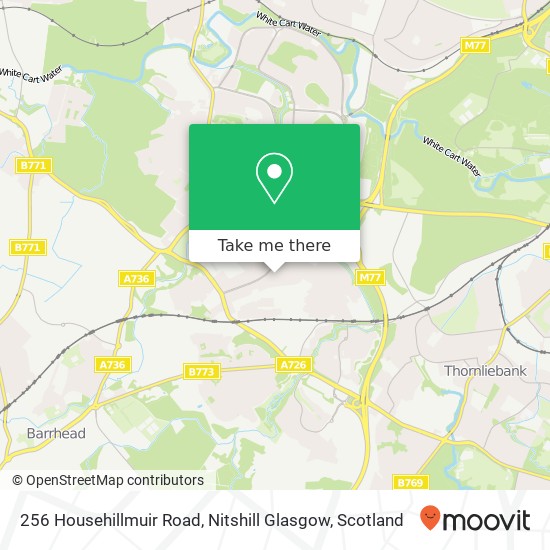 256 Househillmuir Road, Nitshill Glasgow map