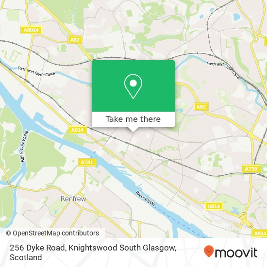 256 Dyke Road, Knightswood South Glasgow map