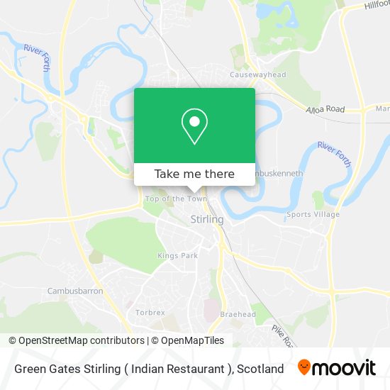 Green Gates Stirling ( Indian Restaurant ) map