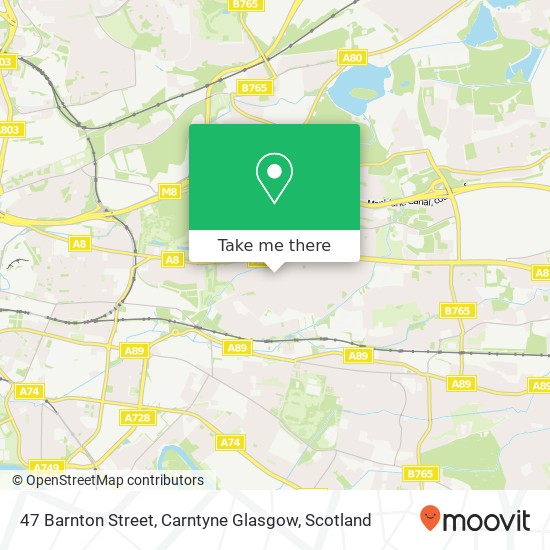 47 Barnton Street, Carntyne Glasgow map