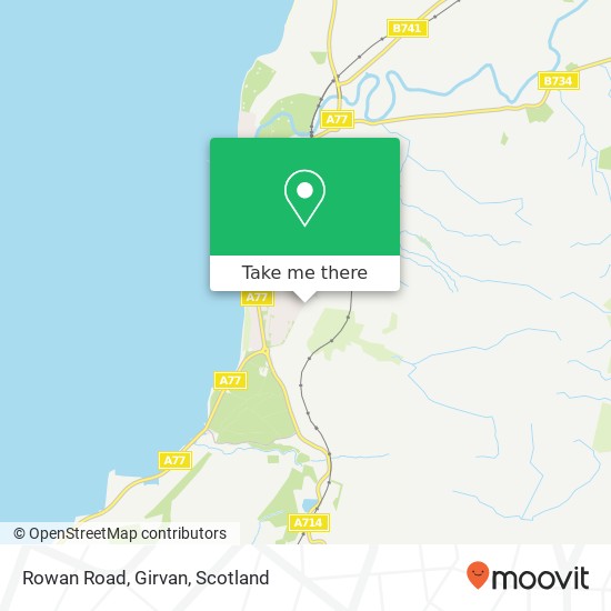 Rowan Road, Girvan map