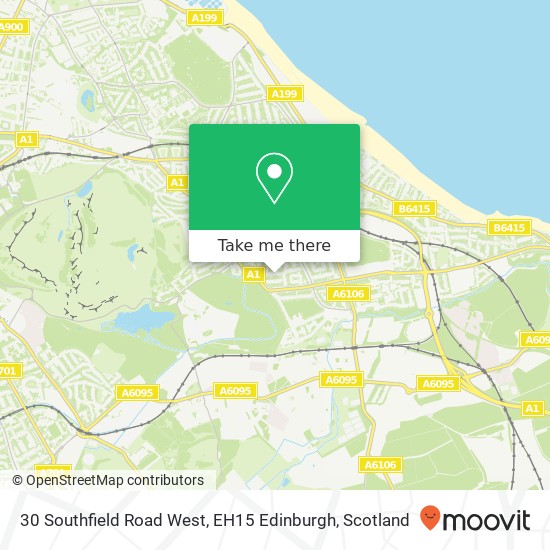 30 Southfield Road West, EH15 Edinburgh map