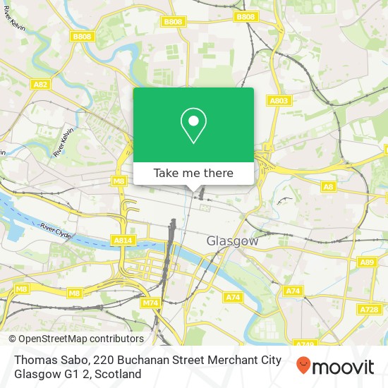 Thomas Sabo, 220 Buchanan Street Merchant City Glasgow G1 2 map