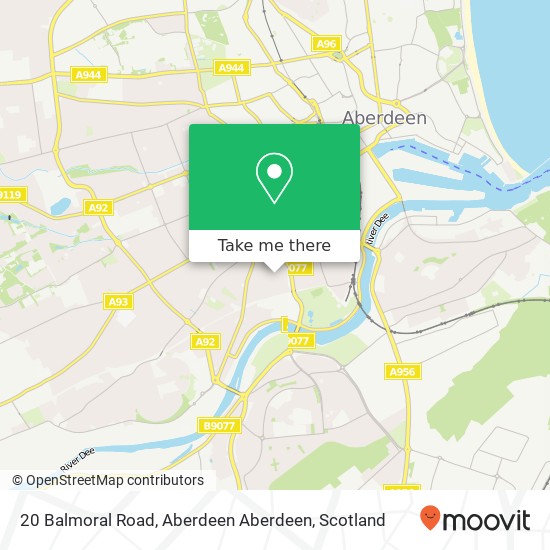 20 Balmoral Road, Aberdeen Aberdeen map