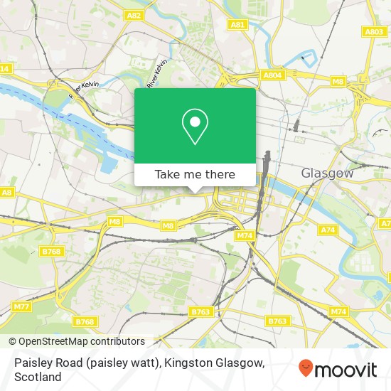 Paisley Road (paisley watt), Kingston Glasgow map