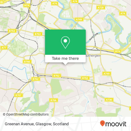 Greenan Avenue, Glasgow map