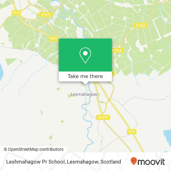Leshmahagow Pr School, Lesmahagow map