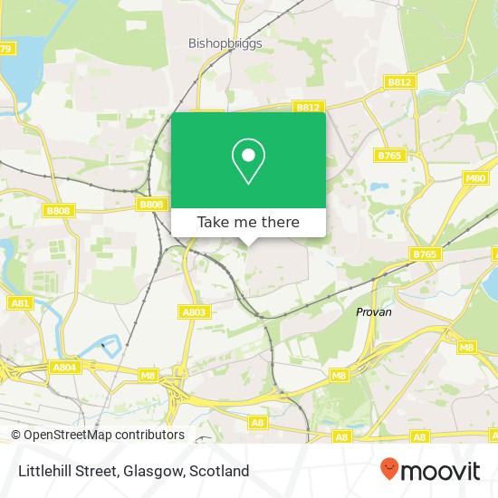 Littlehill Street, Glasgow map