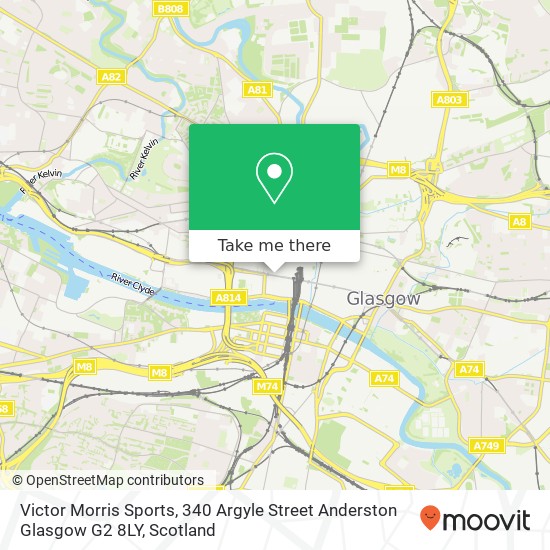 Victor Morris Sports, 340 Argyle Street Anderston Glasgow G2 8LY map