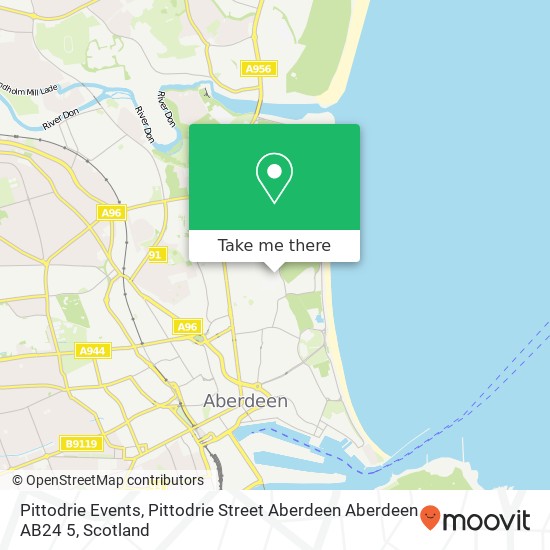 Pittodrie Events, Pittodrie Street Aberdeen Aberdeen AB24 5 map
