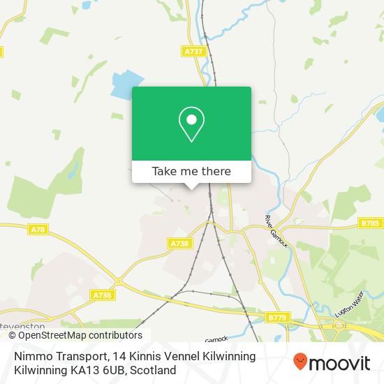 Nimmo Transport, 14 Kinnis Vennel Kilwinning Kilwinning KA13 6UB map