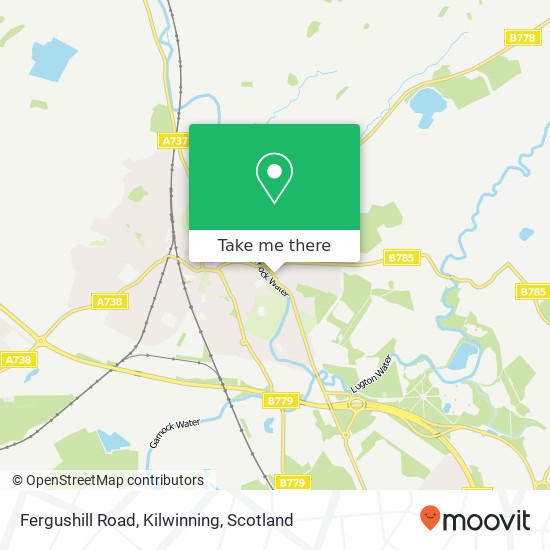 Fergushill Road, Kilwinning map