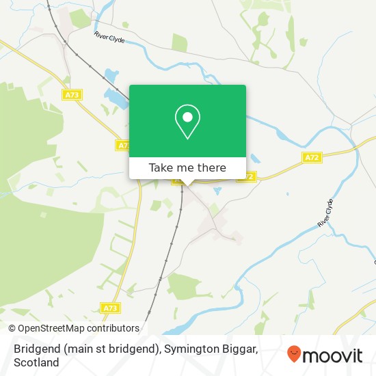 Bridgend (main st bridgend), Symington Biggar map