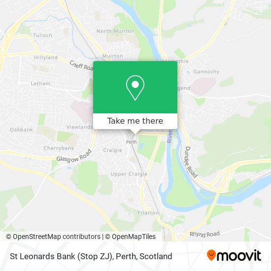 St Leonards Bank (Stop ZJ), Perth map