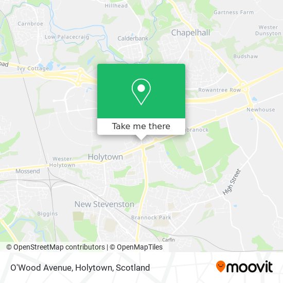O'Wood Avenue, Holytown map