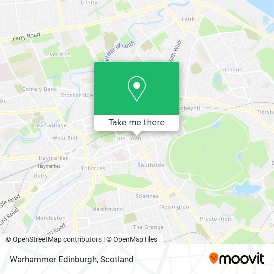 Warhammer Edinburgh map