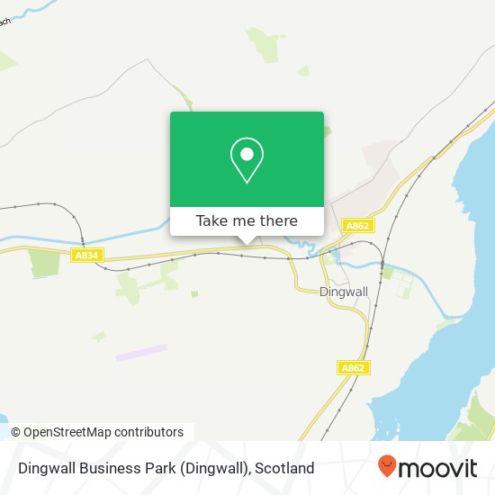 Dingwall Business Park map