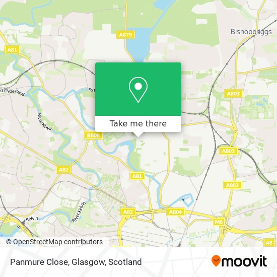 Panmure Close, Glasgow map