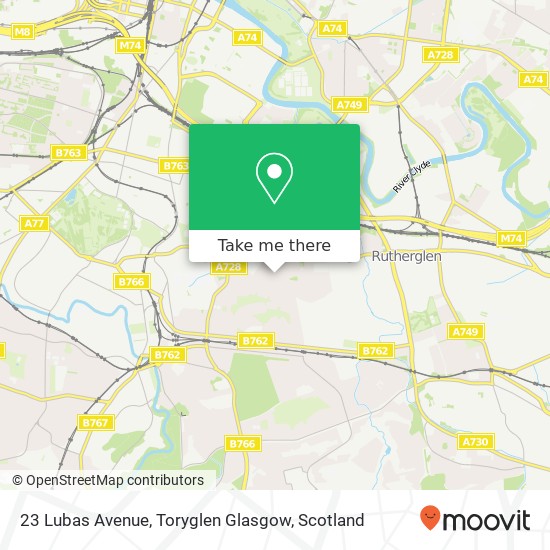 23 Lubas Avenue, Toryglen Glasgow map