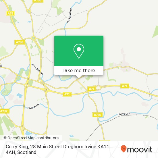 Curry King, 28 Main Street Dreghorn Irvine KA11 4AH map