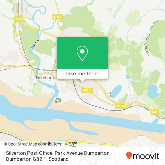 Silverton Post Office, Park Avenue Dumbarton Dumbarton G82 1 map