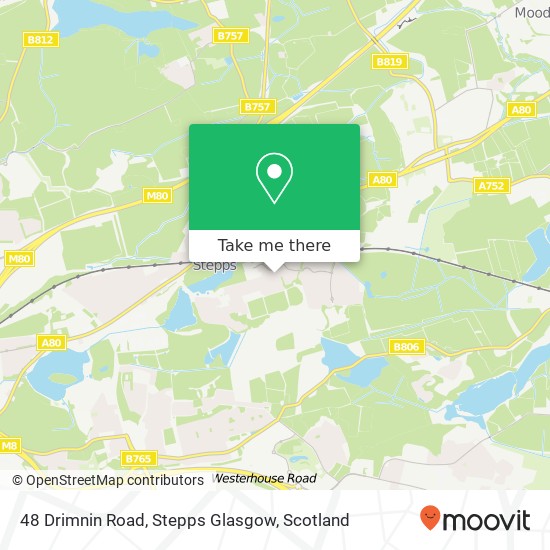 48 Drimnin Road, Stepps Glasgow map