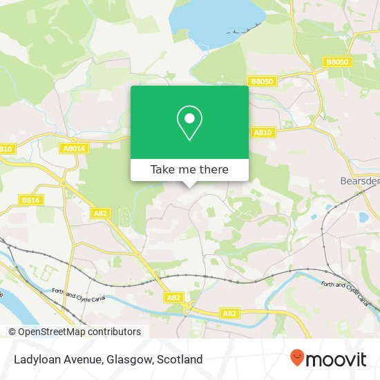 Ladyloan Avenue, Glasgow map