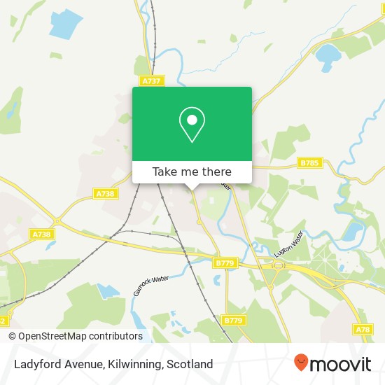 Ladyford Avenue, Kilwinning map