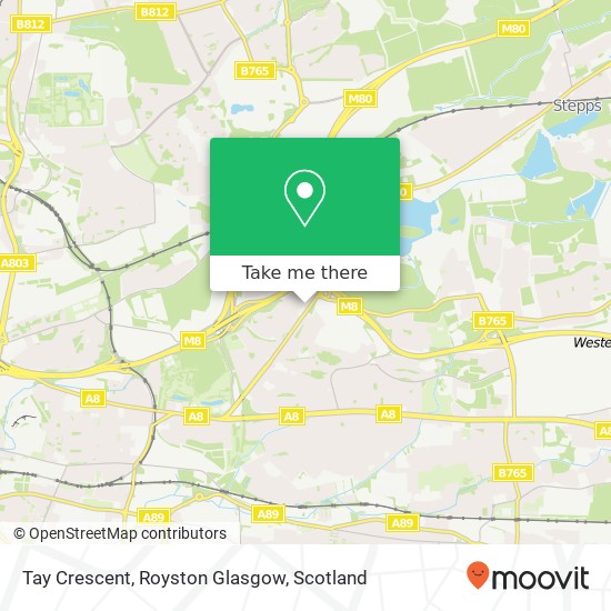 Tay Crescent, Royston Glasgow map